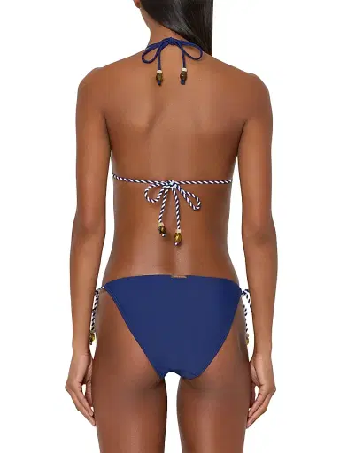 Milly Women's Halterneck Bikini Top - Navy Multi - Size Small | Thumbnail 10 Milly Women's Halterneck Bikini Top - Navy Multi - Size Small | Thumbnail 10