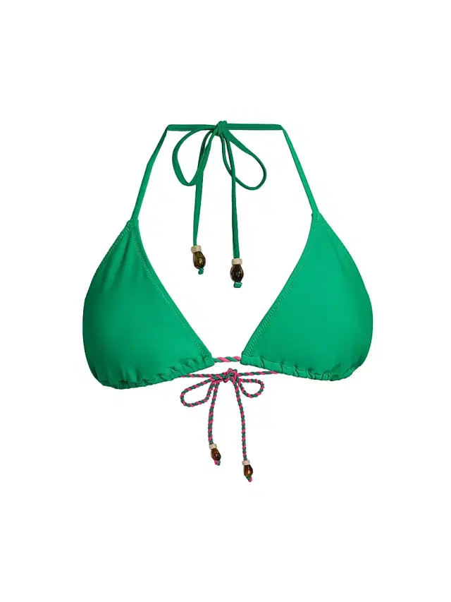 Women's Halterneck Bikini Top - Navy Multi