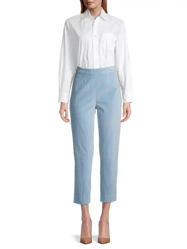 Frances Valentine Women's Perfect Poplin Button-Front Shirt - White - Size XXS | Thumbnail 2