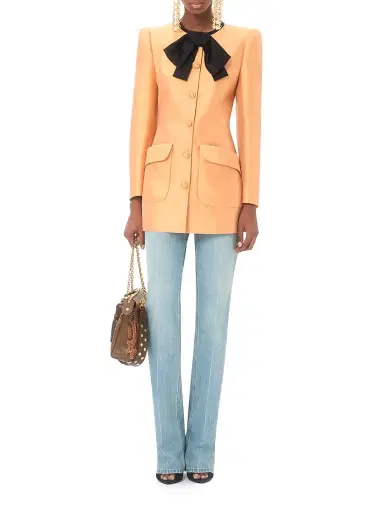 Valentino Garavani Women's Shantung Caban Coat | Thumbnail 7 Valentino Garavani Women's Shantung Caban Coat | Thumbnail 7