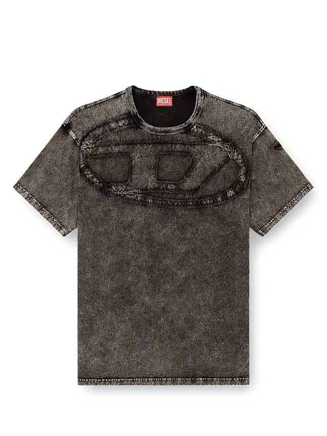 Men's Logo Cotton Crewneck T-Shirt - Black