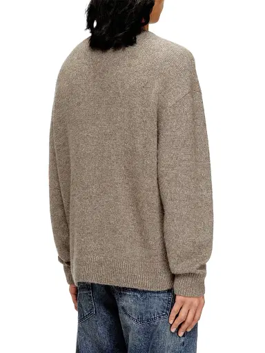 Diesel Men's Areeso Crewneck Sweater - Grey | Thumbnail 4 Diesel Men's Areeso Crewneck Sweater - Grey | Thumbnail 4