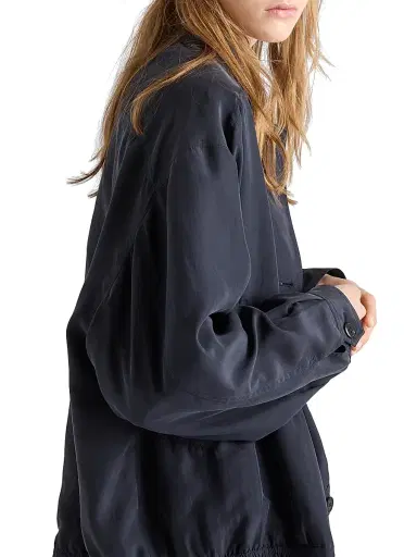 Prada Women's Silk Jacket - Blue - Size 6 | Thumbnail 4