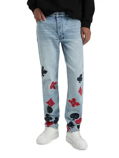 Ksubi Men's Chitch Duke Card-Motif Jeans - Denim - Size 38 | Thumbnail 3 Ksubi Men's Chitch Duke Card-Motif Jeans - Denim - Size 38 | Thumbnail 3