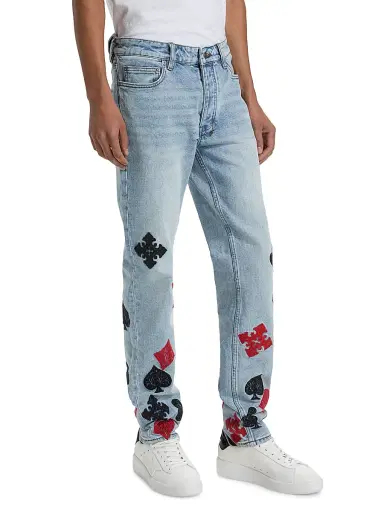 Ksubi Men's Chitch Duke Card-Motif Jeans - Denim - Size 38 | Thumbnail 4 Ksubi Men's Chitch Duke Card-Motif Jeans - Denim - Size 38 | Thumbnail 4