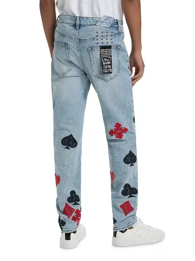 Ksubi Men's Chitch Duke Card-Motif Jeans - Denim - Size 38 | Thumbnail 5 Ksubi Men's Chitch Duke Card-Motif Jeans - Denim - Size 38 | Thumbnail 5