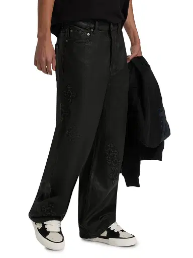 Ksubi Men's Maxx Backstage Stardom Tonal-Embroidered Jeans - Black - Size 36 | Thumbnail 4