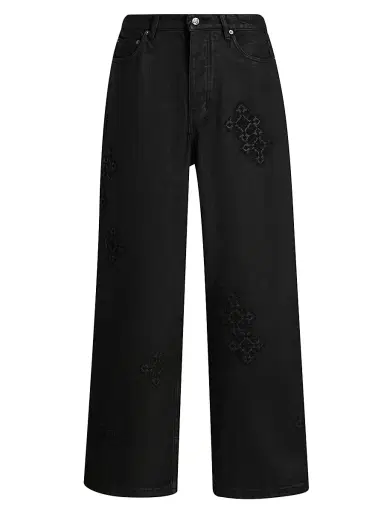 Ksubi Men's Maxx Backstage Stardom Tonal-Embroidered Jeans - Black - Size 36 | Thumbnail 1