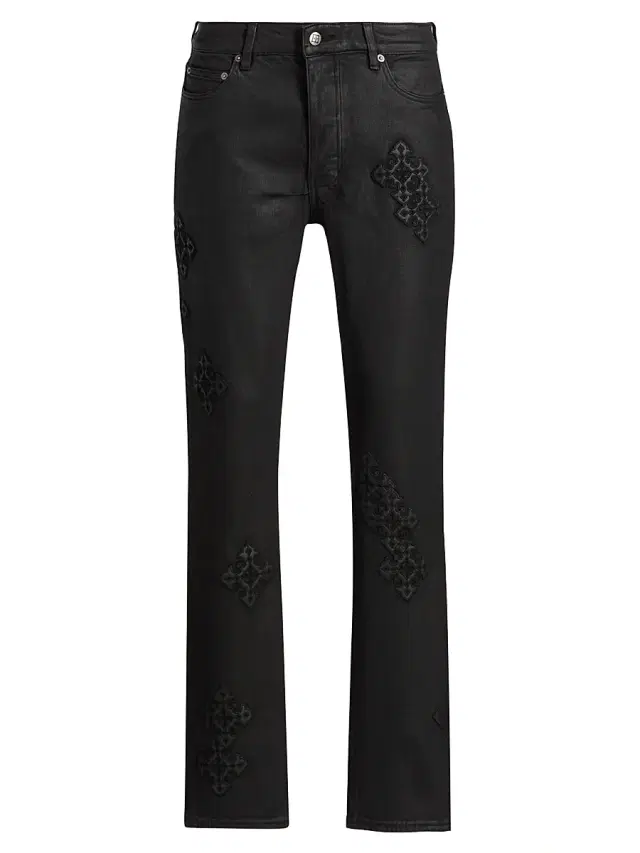 Men's Chitch Backstage Stardom Embroidered Jeans - Black