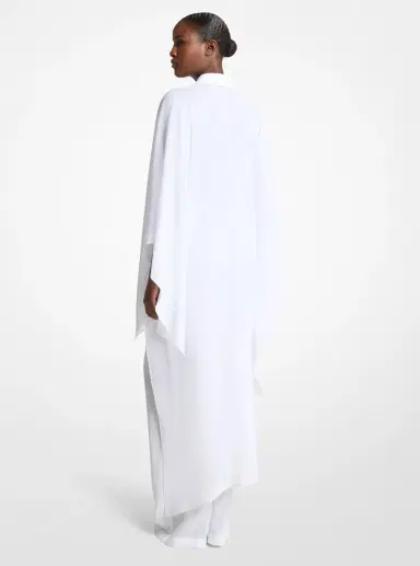 Michael Kors Collection Linen Gauze Asymmetric Caftan | Thumbnail 6 Michael Kors Collection Linen Gauze Asymmetric Caftan | Thumbnail 6