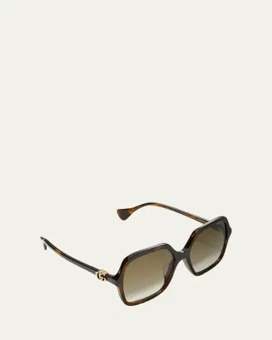 Gucci Oversize Rectangle Acetate Sunglasses | Thumbnail 2 Gucci Oversize Rectangle Acetate Sunglasses | Thumbnail 2