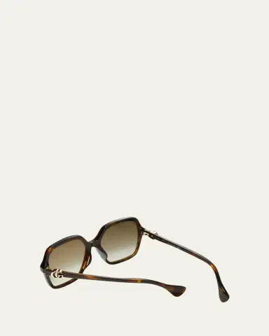 Gucci Oversize Rectangle Acetate Sunglasses | Thumbnail 3 Gucci Oversize Rectangle Acetate Sunglasses | Thumbnail 3
