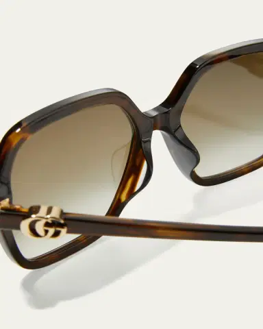 Gucci Oversize Rectangle Acetate Sunglasses | Thumbnail 5 Gucci Oversize Rectangle Acetate Sunglasses | Thumbnail 5