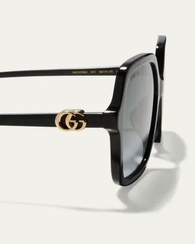 Gucci Oversize Rectangle Acetate Sunglasses | Thumbnail 9 Gucci Oversize Rectangle Acetate Sunglasses | Thumbnail 9