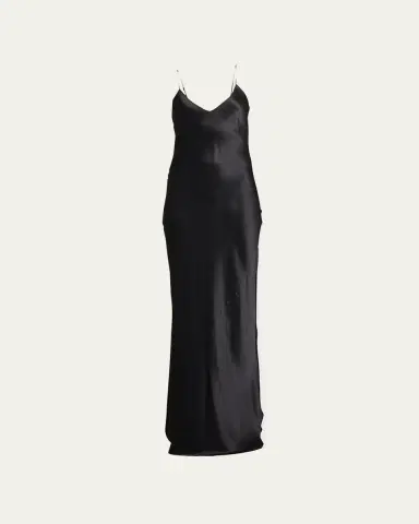 Nili Lotan Silk Satin Slip Gown | Thumbnail 5 Nili Lotan Silk Satin Slip Gown | Thumbnail 5