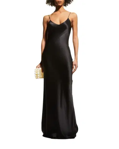 Nili Lotan Silk Satin Slip Gown | Thumbnail 1 Nili Lotan Silk Satin Slip Gown | Thumbnail 1