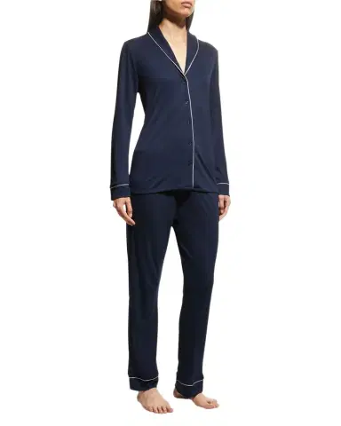 Hanro Natural Comfort Long-Sleeve Pajama Set | Thumbnail 1