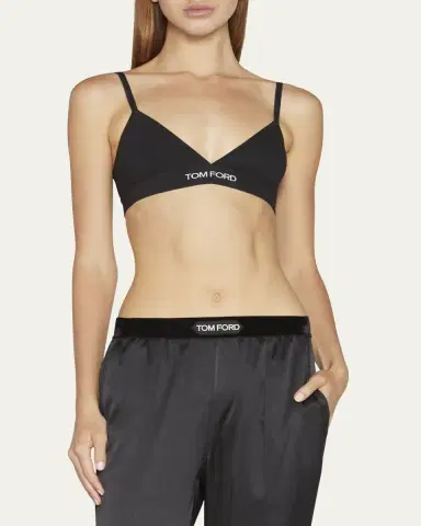 Tom Ford Contrast Logo-Band Bra | Thumbnail 4