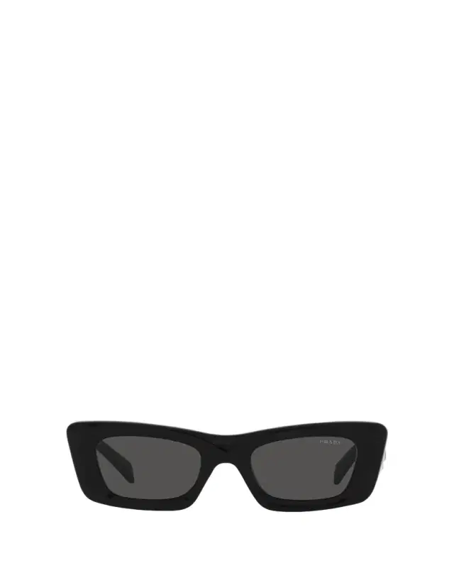 Rectangular Marble Acetate Cat-Eye Sunglasses