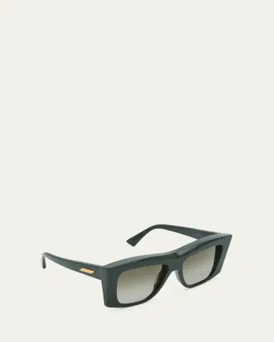 Bottega Veneta Beveled Acetate Rectangle Sunglasses | Thumbnail 3 Bottega Veneta Beveled Acetate Rectangle Sunglasses | Thumbnail 3