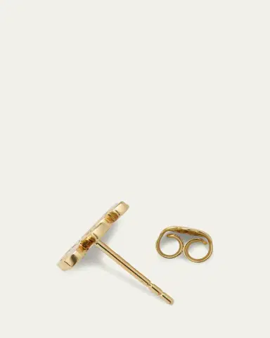 Sydney Evan 14K Gold and Diamond Pave Elephant Single Stud Earring, Left | Thumbnail 4