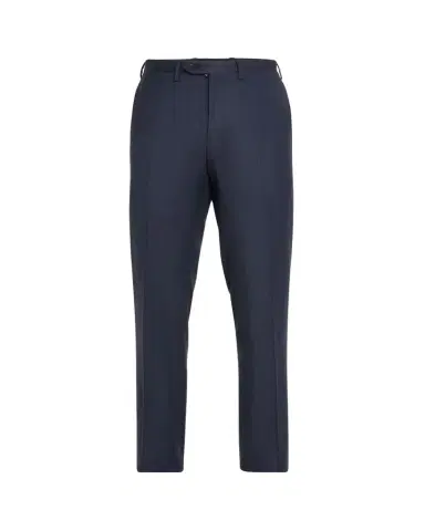 Kiton Men's Textured Blue Suit Trousers | Thumbnail 1