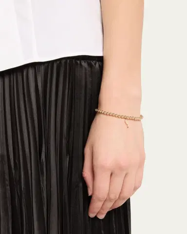 Sydney Evan Small Champagne Glass Charm on 14K Yellow Gold Ball Bracelet | Thumbnail 2 Sydney Evan Small Champagne Glass Charm on 14K Yellow Gold Ball Bracelet | Thumbnail 2