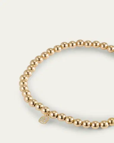 Sydney Evan Small Champagne Glass Charm on 14K Yellow Gold Ball Bracelet | Thumbnail 4 Sydney Evan Small Champagne Glass Charm on 14K Yellow Gold Ball Bracelet | Thumbnail 4