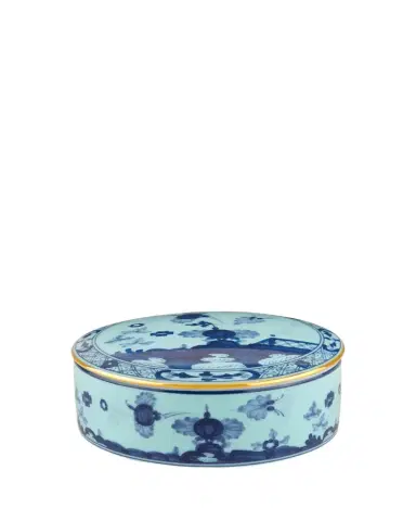 GINORI 1735 Iris Round Covered Box | Thumbnail 1 GINORI 1735 Iris Round Covered Box | Thumbnail 1