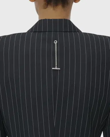 Alexander McQueen Pinstripe Single-Breasted Blazer | Thumbnail 4