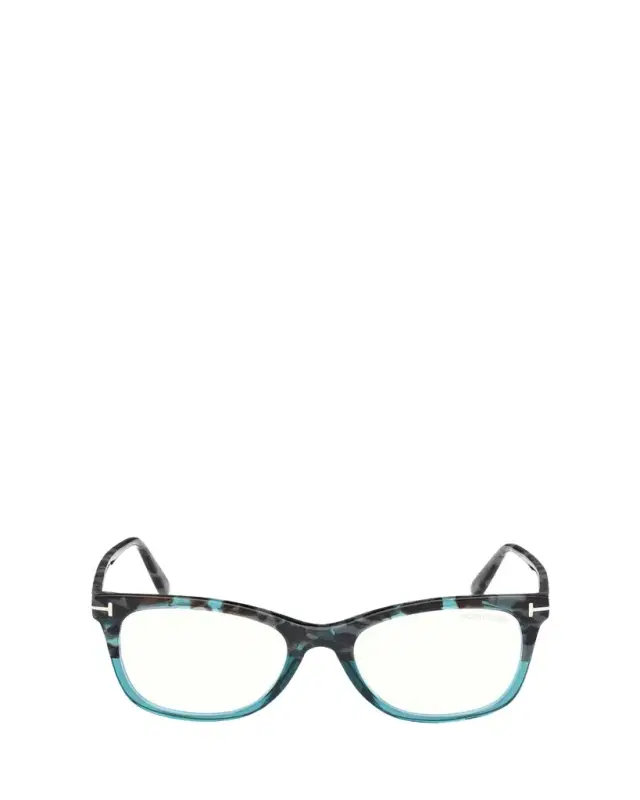 TOM FORD Square Acetate Blue Block Glasses