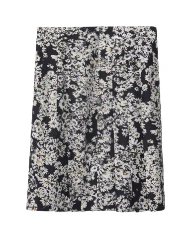 Burberry Flower Print Midi Silk Skirt | Thumbnail 1