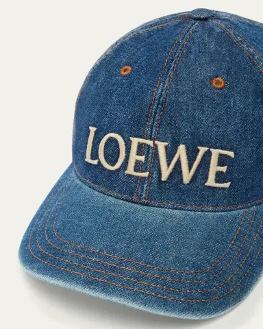 Loewe x Paula's Ibiza Men's Denim Logo Baseball Cap | Thumbnail 2 Loewe x Paula's Ibiza Men's Denim Logo Baseball Cap | Thumbnail 2