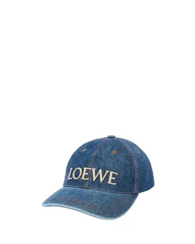 Loewe x Paula's Ibiza Men's Denim Logo Baseball Cap | Thumbnail 1 Loewe x Paula's Ibiza Men's Denim Logo Baseball Cap | Thumbnail 1