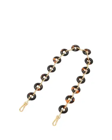 Loewe Chunky Donut Chain Bag Strap in Acetate and Brass | Thumbnail 1