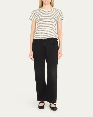 MAJESTIC FILATURES Cotton Striped Boat-Neck Tee | Thumbnail 2