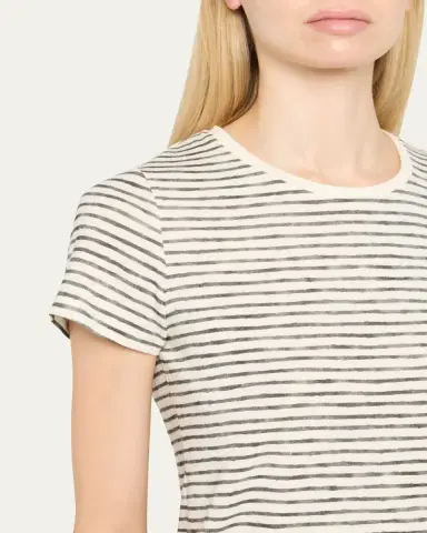 MAJESTIC FILATURES Cotton Striped Boat-Neck Tee | Thumbnail 5