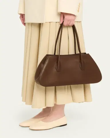 THE ROW Alger Geometric Shoulder Bag in Smooth Leather | Thumbnail 2 THE ROW Alger Geometric Shoulder Bag in Smooth Leather | Thumbnail 2