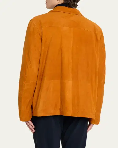 Kiton Men's Suede Jacket | Thumbnail 3
