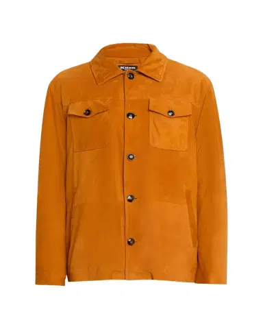 Kiton Men's Suede Jacket | Thumbnail 1