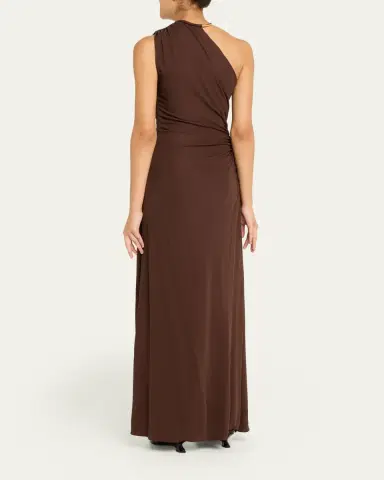 Bottega Veneta Crepe Viscose Jersey One-Shoulder Dress | Thumbnail 3 Bottega Veneta Crepe Viscose Jersey One-Shoulder Dress | Thumbnail 3