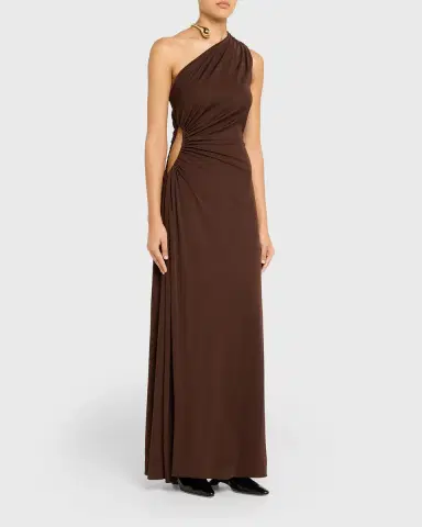 Bottega Veneta Crepe Viscose Jersey One-Shoulder Dress | Thumbnail 8 Bottega Veneta Crepe Viscose Jersey One-Shoulder Dress | Thumbnail 8