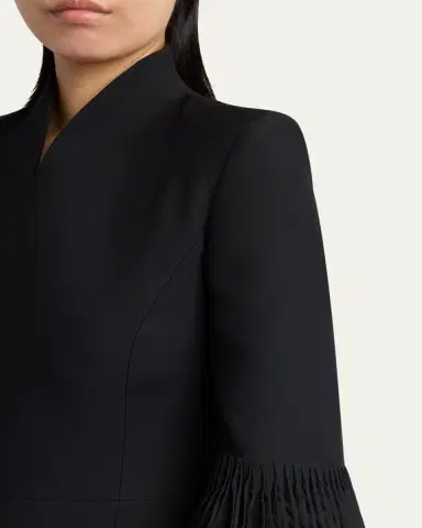Valentino Garavani Embellished High-Collar Midi Dress | Thumbnail 5 Valentino Garavani Embellished High-Collar Midi Dress | Thumbnail 5