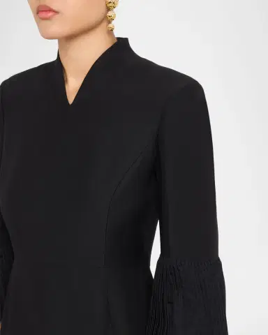 Valentino Garavani Embellished High-Collar Midi Dress | Thumbnail 9 Valentino Garavani Embellished High-Collar Midi Dress | Thumbnail 9