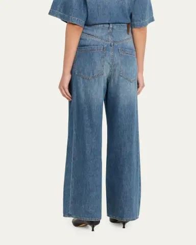 DARKPARK Ines Fold-Over Wide-Leg Jeans | Thumbnail 3 DARKPARK Ines Fold-Over Wide-Leg Jeans | Thumbnail 3