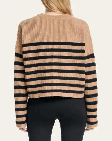 Altuzarra Tate Striped Wool-Cashmere Crewneck Sweater | Thumbnail 3 Altuzarra Tate Striped Wool-Cashmere Crewneck Sweater | Thumbnail 3