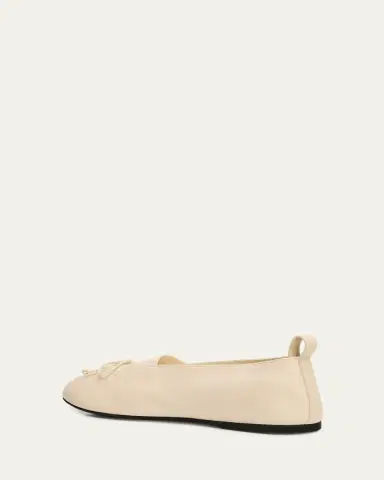Miu Miu Nappa Leather Ballerina Flats | Thumbnail 4