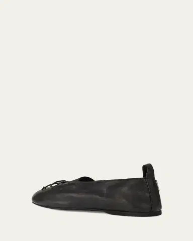 Miu Miu Nappa Leather Ballerina Flats | Thumbnail 9