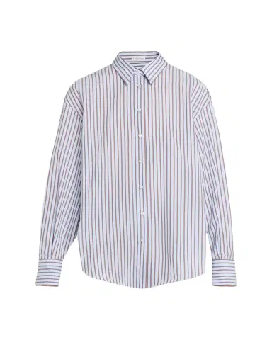 Brunello Cucinelli Monili-Trim Striped Cotton Poplin Button-Down Shirt | Thumbnail 1 Brunello Cucinelli Monili-Trim Striped Cotton Poplin Button-Down Shirt | Thumbnail 1