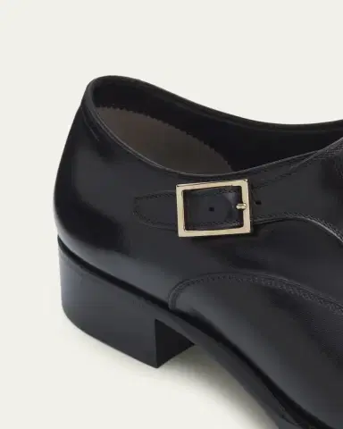 Tom Ford Men's Edgar Burnished Leather Monk-Strap Loafers | Thumbnail 3 Tom Ford Men's Edgar Burnished Leather Monk-Strap Loafers | Thumbnail 3
